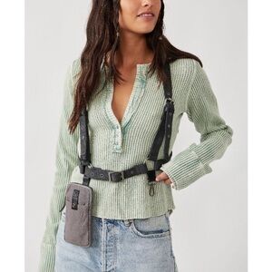 Jet Pack Blues Harness Accessor Pouch (Free People Version Black) Dark Gray NWT